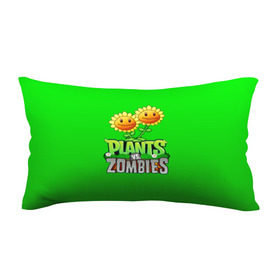 Подушка 3D антистресс с принтом PLANTS VS ZOMBIES в Рязани, наволочка — 100% полиэстер, наполнитель — вспененный полистирол | состоит из подушки и наволочки на молнии | battle | plants | plants vs zombies | pvsz | vs | zombies | растения против зомби