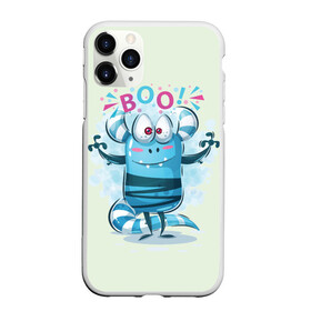 Чехол для iPhone 11 Pro матовый с принтом BOO в Рязани, Силикон |  | bright | cute monsters | fun | funny | веселый | милый монстрик | прикольный | яркий забавный