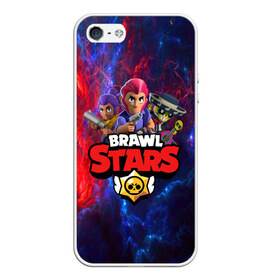 Чехол для iPhone 5/5S матовый с принтом BRAWL STARS в Рязани, Силикон | Область печати: задняя сторона чехла, без боковых панелей | brawl stars | bull | colt | crow | leon | stars | берли | бо | брок | ворон | джесси | динамайк | дэррил | кольт | леон | мортис | нита | пайпер | пенни | поко | пэм | рикошет | спайк | фрэнк | шелли | эль примо