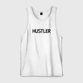 Мужская майка хлопок с принтом HUSTLER в Рязани, 100% хлопок |  | brazzers | hustler | merch | private | бразерс | мерч | хаслер | хастлер