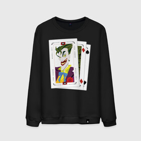 Мужской свитшот хлопок с принтом  Joker cards в Рязани, 100% хлопок |  | Тематика изображения на принте: batman | dc | dc джокер | detective comics | harley | joker | shtatjoker | the joker | бетмен | джокер | злодей | харли