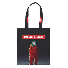 Сумка 3D повседневная с принтом BILLIE EILISH в Рязани, 100% полиэстер | Плотность: 200 г/м2; Размер: 34×35 см; Высота лямок: 30 см | bad guy | billie | eilish | ocean eyes | айлиш | билли | девушка | певица | эйлиш