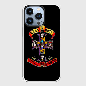 Чехол для iPhone 13 Pro с принтом Guns n roses в Рязани,  |  | Тематика изображения на принте: axl rose | geffen records | gnr | guns | rock | roses | slash | гансы | пистолеты | розы | рок | слеш | эксл роуз