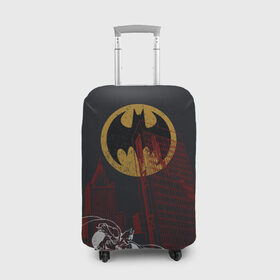 Чехол для чемодана 3D с принтом Batman в Рязани, 86% полиэфир, 14% спандекс | двустороннее нанесение принта, прорези для ручек и колес | bat man | batman | batman comics | caped crusader | dark knight | shtatbat | бетмен | брюс уэйн | бэт мен | бэтмен | тёмный рыцарь