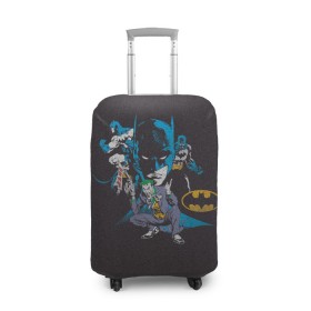 Чехол для чемодана 3D с принтом Batman classic в Рязани, 86% полиэфир, 14% спандекс | двустороннее нанесение принта, прорези для ручек и колес | bat man | batman | batman comics | caped crusader | comics | dark knight | shtatbat | бетмен | брюс уэйн | бэт мен | бэтмен | тёмный рыцарь