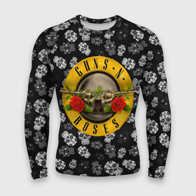 Мужской рашгард 3D с принтом Guns n roses в Рязани,  |  | axl rose | geffen records | gnr | guns | rock | roses | slash | гансы | пистолеты | розы | рок | слеш | эксл роуз