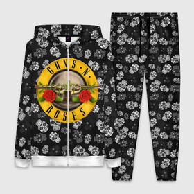 Женский костюм 3D с принтом Guns n roses в Рязани,  |  | axl rose | geffen records | gnr | guns | rock | roses | slash | гансы | пистолеты | розы | рок | слеш | эксл роуз