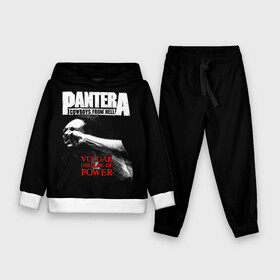 Детский костюм 3D (с толстовкой) с принтом Pantera в Рязани,  |  | american | anselmo | havy metal | pantera | philip anselmo | trash metal | ансельмо | пантера | фил ансельмо