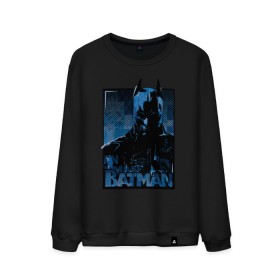 Мужской свитшот хлопок с принтом Batman в Рязани, 100% хлопок |  | bat man | batman | batman comics | caped crusader | comics | dark knight | бетмен | брюс уэйн | бэт мен | бэтмен | тёмный рыцарь