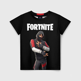 Детская футболка 3D с принтом FORTNITE IKONIK (КАПЮШОН) в Рязани, 100% гипоаллергенный полиэфир | прямой крой, круглый вырез горловины, длина до линии бедер, чуть спущенное плечо, ткань немного тянется | fnchap2 | fortnite | fortnite 2 | fortnite x | ikonik | marshmello | иконик | маршмелло | фортнайт | фортнайт 2 | фортнайт глава 2