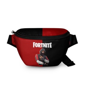 Поясная сумка 3D с принтом FORTNITE IKONIK в Рязани, 100% полиэстер | плотная ткань, ремень с регулируемой длиной, внутри несколько карманов для мелочей, основное отделение и карман с обратной стороны сумки застегиваются на молнию | fortnite | fortnite 2 | fortnite x маршмелло | ikonik | marshmello | ninja | ninja streamer | иконик | ниндзя | фортнайт | фортнайт 2 | фортнайт глава 2