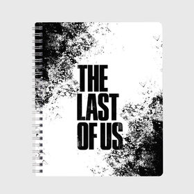 Тетрадь с принтом THE LAST OF US в Рязани, 100% бумага | 48 листов, плотность листов — 60 г/м2, плотность картонной обложки — 250 г/м2. Листы скреплены сбоку удобной пружинной спиралью. Уголки страниц и обложки скругленные. Цвет линий — светло-серый
 | game | horror | survival horror | the last | the last of us | the last of us remastered | игра | компьютерная игра | экшн