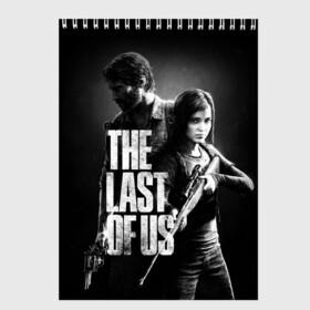 Скетчбук с принтом THE LAST OF US в Рязани, 100% бумага
 | 48 листов, плотность листов — 100 г/м2, плотность картонной обложки — 250 г/м2. Листы скреплены сверху удобной пружинной спиралью | fireflies | look for the light | the last of us | джоэл | игры | одни из нас | цикады | элли