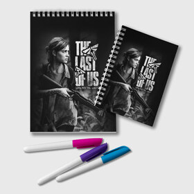 Блокнот с принтом THE LAST OF US в Рязани, 100% бумага | 48 листов, плотность листов — 60 г/м2, плотность картонной обложки — 250 г/м2. Листы скреплены удобной пружинной спиралью. Цвет линий — светло-серый
 | Тематика изображения на принте: fireflies | look for the light | the last of us | джоэл | игры | одни из нас | цикады | элли