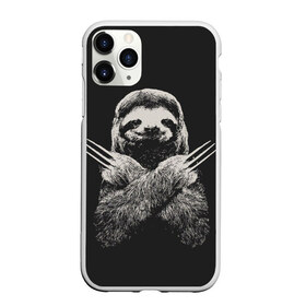 Чехол для iPhone 11 Pro Max матовый с принтом Slotherine в Рязани, Силикон |  | animals | wolverine | ленивец | росомаха