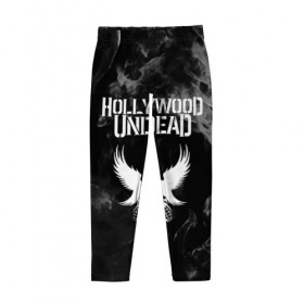 Детские леггинсы 3D с принтом HOLLYWOOD UNDEAD в Рязани, полиэстер 85%, спандекс 15% | эластичный пояс, зауженный крой | charlie scene | danny | funny man | hollywood undead | j dog | johnny 3 tears | logo | music | rock | альтернатива | металл | музыка | музыкальный | рок