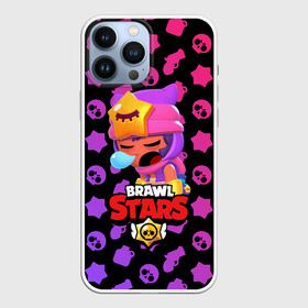 Чехол для iPhone 13 Pro Max с принтом BRAWL STARS   SANDY в Рязани,  |  | Тематика изображения на принте: brawl | bull | colt | crow | game | games | leon | online | penny | poco | sandy | shelly | spike | star | stars | wanted | брав | бравл | браво | звезда | звезды | игра | игры | лого | онлайн | сенди | старс | сэнди