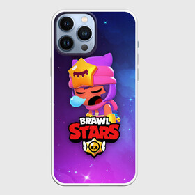 Чехол для iPhone 13 Pro Max с принтом SANDY SPACE (Brawl Stars) в Рязани,  |  | Тематика изображения на принте: brawl | bull | colt | crow | game | games | leon | online | penny | poco | sandy | shelly | spike | star | stars | wanted | брав | бравл | браво | звезда | звезды | игра | игры | лого | онлайн | сенди | старс | сэнди