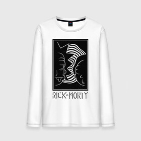 Мужской лонгслив хлопок с принтом Rick and Morty black and white в Рязани, 100% хлопок |  | black and white | cn_1952863_019061 | dsgnosadchaya | rick  morty | vdosadir | джастин ройланд | дэн хармон | миссикс | плюмбус | рик и морти | чёрно белый