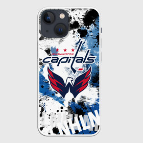 Чехол для iPhone 13 mini с принтом Вашингтон Кэпиталз в Рязани,  |  | capitals | hockey | nhl | usa | washington | washington capitals | вашингтон | вашингтон кэпиталз | кэпиталз | кэпиталс | кэпс | нхл | спорт | сша | хоккей | шайба