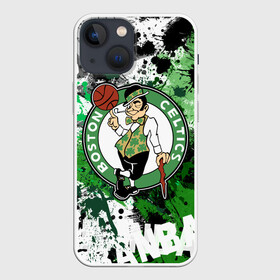 Чехол для iPhone 13 mini с принтом Бостон Селтикс в Рязани,  |  | boston | boston celtics | celtics | nba | баскетбол | бостон | бостон селтикс | нба | селтикс