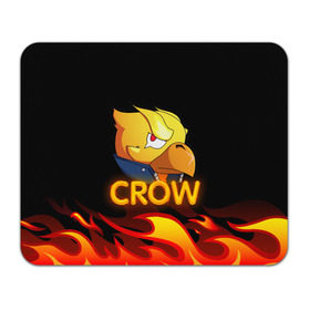 Коврик для мышки прямоугольный с принтом Crow (Brawl Stars) в Рязани, натуральный каучук | размер 230 х 185 мм; запечатка лицевой стороны | Тематика изображения на принте: brawl stars | crow | game | leon | бравл | бравл стар | бравл старс | ворон | ворона | детская | детям | игра | компьютерная игра | кров | леон | персонаж | развлечение