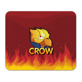 Коврик для мышки прямоугольный с принтом Crow (Brawl Stars) в Рязани, натуральный каучук | размер 230 х 185 мм; запечатка лицевой стороны | Тематика изображения на принте: brawl stars | crow | game | leon | бравл | бравл стар | бравл старс | ворон | ворона | детская | детям | игра | компьютерная игра | кров | леон | персонаж | развлечение