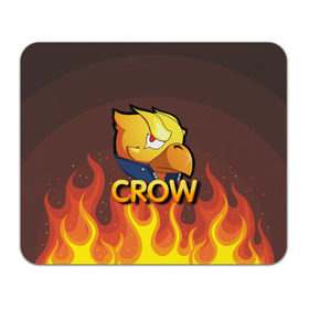 Коврик для мышки прямоугольный с принтом Crow (Brawl Stars) в Рязани, натуральный каучук | размер 230 х 185 мм; запечатка лицевой стороны | Тематика изображения на принте: brawl stars | crow | game | leon | бравл | бравл стар | бравл старс | ворон | ворона | детская | детям | игра | компьютерная игра | кров | леон | персонаж | развлечение