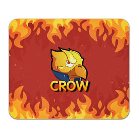 Коврик для мышки прямоугольный с принтом Crow (Brawl Stars) в Рязани, натуральный каучук | размер 230 х 185 мм; запечатка лицевой стороны | Тематика изображения на принте: brawl stars | crow | game | leon | бравл | бравл стар | бравл старс | ворон | ворона | детская | детям | игра | компьютерная игра | кров | леон | персонаж | развлечение