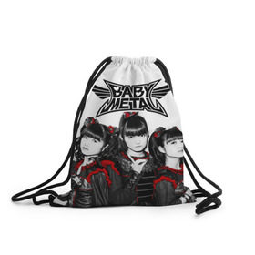 Рюкзак-мешок 3D с принтом BABYMETAL в Рязани, 100% полиэстер | плотность ткани — 200 г/м2, размер — 35 х 45 см; лямки — толстые шнурки, застежка на шнуровке, без карманов и подкладки | babymetal | moametal | su metal | yuimetal | бэбимэтал | группы | каваий метал | метал | музыка