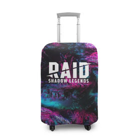 Чехол для чемодана 3D с принтом RAID: Shadow Legends в Рязани, 86% полиэфир, 14% спандекс | двустороннее нанесение принта, прорези для ручек и колес | 