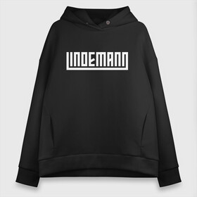 Женское худи Oversize хлопок с принтом LINDEMANN в Рязани, френч-терри — 70% хлопок, 30% полиэстер. Мягкий теплый начес внутри —100% хлопок | боковые карманы, эластичные манжеты и нижняя кромка, капюшон на магнитной кнопке | Тематика изображения на принте: lindeman | lindemann | logo | music | pain | rammstein | rock | rumstein | till | группа | линдеман | линдеманн | лого | логотип | метал | музыка | пэйн | раммштайн | рамштаин | рамштайн | рок | символ | тилль