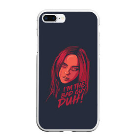 Чехол для iPhone 7Plus/8 Plus матовый с принтом Billie Eilish в Рязани, Силикон | Область печати: задняя сторона чехла, без боковых панелей | bad | billie | boy | boys | eilish | girl | girls | music | pop | rap | sad | trend | билли | грустно | девочка | девочки | девушка | мальчик | музыка | поп | рэп | тренд | эйлиш