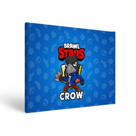 Холст прямоугольный с принтом BRAWL STARS CROW в Рязани, 100% ПВХ |  | brawl stars | brawl stars crow | brawler | crow | бравл старз | бравлер | ворон