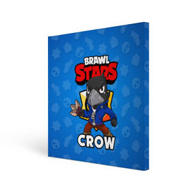 Холст квадратный с принтом BRAWL STARS CROW в Рязани, 100% ПВХ |  | brawl stars | brawl stars crow | brawler | crow | бравл старз | бравлер | ворон