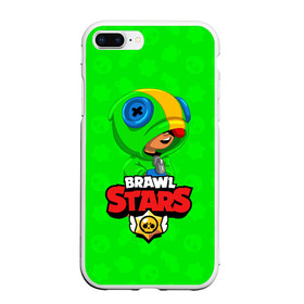 Чехол для iPhone 7Plus/8 Plus матовый с принтом BRAWL STARS LEON в Рязани, Силикон | Область печати: задняя сторона чехла, без боковых панелей | brawl stars | bull | colt | crow | leon | stars | берли | бо | брок | ворон | джесси | динамайк | дэррил | кольт | леон | мортис | нита | пайпер | пенни | поко | пэм | рикошет | спайк | фрэнк | шелли | эль примо