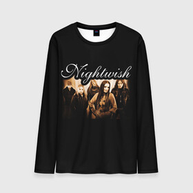 Мужской лонгслив 3D с принтом Nightwish в Рязани, 100% полиэстер | длинные рукава, круглый вырез горловины, полуприлегающий силуэт | Тематика изображения на принте: metal | nightwish | symphonic metal | tarja | tarja turunen | turunen | метал | найтвиш | симфоник метал | тарья | турунен