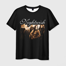 Мужская футболка 3D с принтом Nightwish в Рязани, 100% полиэфир | прямой крой, круглый вырез горловины, длина до линии бедер | Тематика изображения на принте: metal | nightwish | symphonic metal | tarja | tarja turunen | turunen | метал | найтвиш | симфоник метал | тарья | турунен