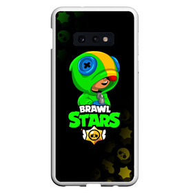 Чехол для Samsung S10E с принтом BRAWL STARS LEON в Рязани, Силикон | Область печати: задняя сторона чехла, без боковых панелей | brawl stars | bull | colt | crow | leon | stars | берли | бо | брок | ворон | джесси | динамайк | дэррил | кольт | леон | мортис | нита | пайпер | пенни | поко | пэм | рикошет | спайк | фрэнк | шелли | эль примо