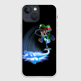 Чехол для iPhone 13 mini с принтом Luigis Mansion в Рязани,  |  | game | luigis mansion | mario | nintendo | видеоигра | игра | луиджи | марио | привидение | призрак