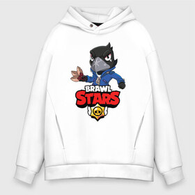 Мужское худи Oversize хлопок с принтом BRAWL STARS CROW в Рязани, френч-терри — 70% хлопок, 30% полиэстер. Мягкий теплый начес внутри —100% хлопок | боковые карманы, эластичные манжеты и нижняя кромка, капюшон на магнитной кнопке | brawl stars | bull | colt | crow | leon | stars | берли | бо | брок | ворон | джесси | динамайк | дэррил | кольт | леон | мортис | нита | пайпер | пенни | поко | пэм | рикошет | спайк | фрэнк | шелли | эль примо