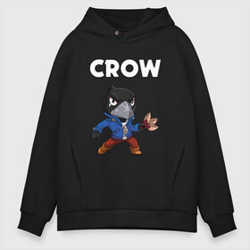 Мужское худи Oversize хлопок с принтом BRAWL STARS CROW в Рязани, френч-терри — 70% хлопок, 30% полиэстер. Мягкий теплый начес внутри —100% хлопок | боковые карманы, эластичные манжеты и нижняя кромка, капюшон на магнитной кнопке | brawl stars | bull | colt | crow | leon | stars | берли | бо | брок | ворон | джесси | динамайк | дэррил | кольт | леон | мортис | нита | пайпер | пенни | поко | пэм | рикошет | спайк | фрэнк | шелли | эль примо