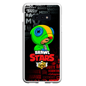 Чехол для Samsung S10E с принтом BRAWL STARS LEON в Рязани, Силикон | Область печати: задняя сторона чехла, без боковых панелей | brawl stars | bull | colt | crow | leon | stars | берли | бо | брок | ворон | джесси | динамайк | дэррил | кольт | леон | мортис | нита | пайпер | пенни | поко | пэм | рикошет | спайк | фрэнк | шелли | эль примо