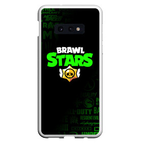 Чехол для Samsung S10E с принтом BRAWL STARS в Рязани, Силикон | Область печати: задняя сторона чехла, без боковых панелей | brawl stars | bull | colt | crow | leon | stars | берли | бо | брок | ворон | джесси | динамайк | дэррил | кольт | леон | мортис | нита | пайпер | пенни | поко | пэм | рикошет | спайк | фрэнк | шелли | эль примо