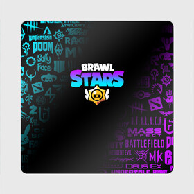 Магнит виниловый Квадрат с принтом BRAWL STARS NEON | БРАВЛ СТАРС НЕОН в Рязани, полимерный материал с магнитным слоем | размер 9*9 см, закругленные углы | brawl stars | bull | colt | crow | leon | stars | берли | бо | брок | ворон | джесси | динамайк | дэррил | кольт | леон | мортис | нита | пайпер | пенни | поко | пэм | рикошет | спайк | фрэнк | шелли | эль примо