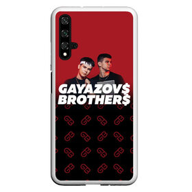 Чехол для Honor 20 с принтом GAYAZOVS BROTHERS в Рязани, Силикон | Область печати: задняя сторона чехла, без боковых панелей | brother | brothers | hip | hop | music | new | rap | rnb | бали | брат | братья | вы меня все | гаязов | гаязовы | ильяс | кредо | музыка | новый | рнб | рэп | тимур | туман | хип | хоп | хочу