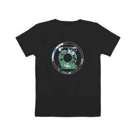 Детская футболка хлопок с принтом Green Lantern в Рязани, 100% хлопок | круглый вырез горловины, полуприлегающий силуэт, длина до линии бедер | dc | dc comics | green lantern | shtatjl | зеленый фонарь