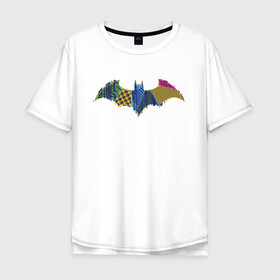 Мужская футболка хлопок Oversize с принтом Batman logo в Рязани, 100% хлопок | свободный крой, круглый ворот, “спинка” длиннее передней части | Тематика изображения на принте: bat man | batman | batman comics | caped crusader | comics | dark knight | shtatjl | бетмен | брюс уэйн | бэт мен | бэтмен | тёмный рыцарь