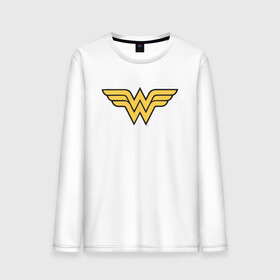 Мужской лонгслив хлопок с принтом Wonder Woman Logo в Рязани, 100% хлопок |  | dc | dc comics | diana prince | wonder woman | вандер вуман | вондер вуман | диана принс | супер женщина | чудо женщина