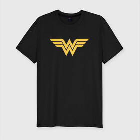 Мужская футболка премиум с принтом Wonder Woman в Рязани, 92% хлопок, 8% лайкра | приталенный силуэт, круглый вырез ворота, длина до линии бедра, короткий рукав | dc | dc comics | diana prince | wonder woman | вандер вуман | вондер вуман | диана принс | супер женщина | чудо женщина